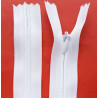 Invisible Zipper 60 cm length, woven tape, white