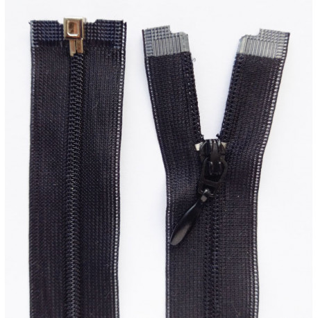 Invisible Zipper 35 cm Open End black