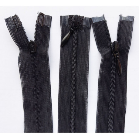 Nylon Zipper S40 Two Ways Open-end 35 cm black/1 pc.