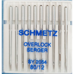 Overlock Needles SY 2054 Size 80/12 for SINGER Machine/10 pcs.