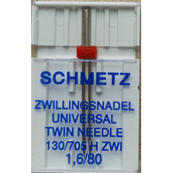 Universal Twin Needle 130/705 H ZWI Size 1.6/80/1 pc.