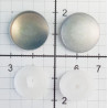 Self-Cover Buttons  Size 28" (18 mm) Plastic Back White