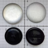 Self-Cover Buttons  Size 50" (32 mm) Plastic Back Black