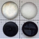 Self-Cover Buttons Size 60" (38 mm) Plastic Back Black