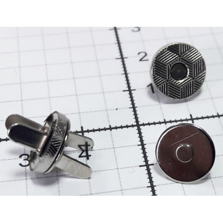 Magnetic Snap Fasteners 10 mm nickel/1 pc.