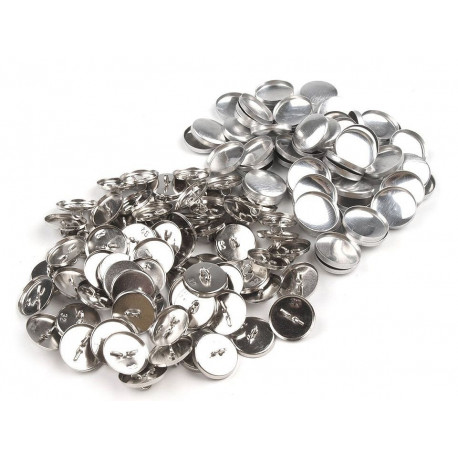 Self-Cover All Metal Buttons Size 32" (20.5 mm) with fixed eye/100 pcs.