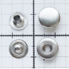 Snap Fasteners "ALFA"10.5 mm stainless, silver/60 pcs.
