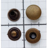 Snap Fasteners "ALFA"10.5 mm stainless, old brass/60 pcs.