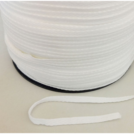 Cotton Twill Tape 5 mm white/1 m