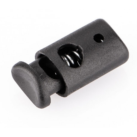 Plastikiniai ribotuvai virvutei art. 132 juodi/1 vnt.