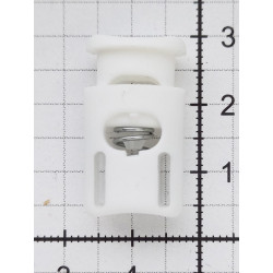 Plastic Stopper for Cord art. 133 white/1 pc.