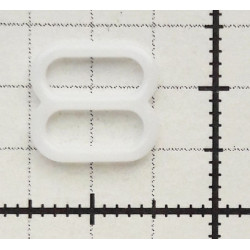 Reguliatoriai plastikiniai petnešėlėms, 8 mm, balti/1 pora