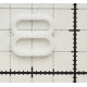 Reguliatoriai plastikiniai petnešėlėms, 8 mm, balti