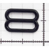 Reguliatoriai plastikiniai petnešėlėms, 12 mm, juodi/1 pora