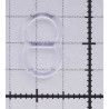 Reguliatoriai plastikiniai petnešėlėms, 6 mm, skaidrūs/1 pora