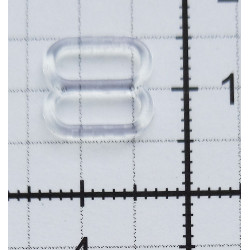 Reguliatoriai plastikiniai petnešėlėms, 8 mm, skaidrūs