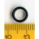 Žiedeliai petnešėlėms plastikiniai 6 mm juodi/100 vnt.