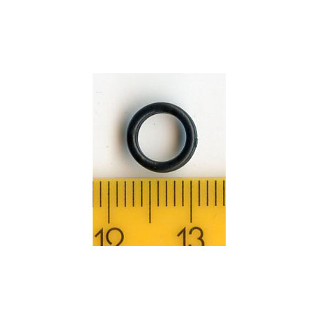 Žiedeliai petnešėlėms plastikiniai 6 mm juodi/100 vnt.