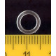 Žiedeliai petnešėlėms plastikiniai 6 mm skaidrūs/100 vnt.