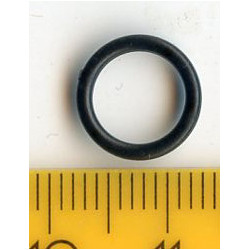 Žiedeliai petnešėlėms plastikiniai 8 mm juodi/100 vnt.