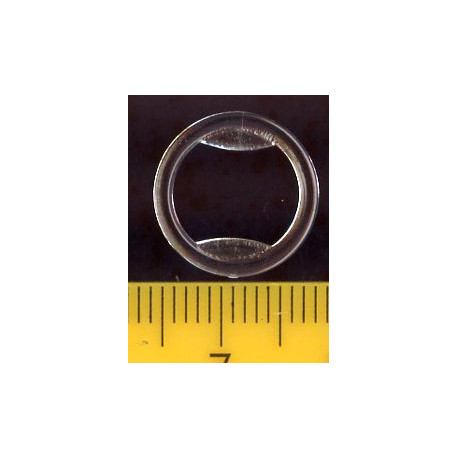 Bra plastic rings 10 mm transparent/100 pcs.