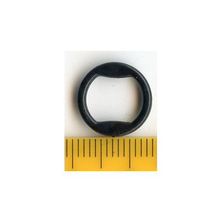 Bra plastic rings 10 mm black/100 pcs.