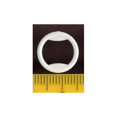 Bra plastic rings 10 mm white/100 pcs.