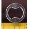 Bra plastic rings 14 mm transparent/50 pcs.