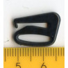 Kabliukai plastikiniai petnešėlėms 14 mm juodi/50 vnt.