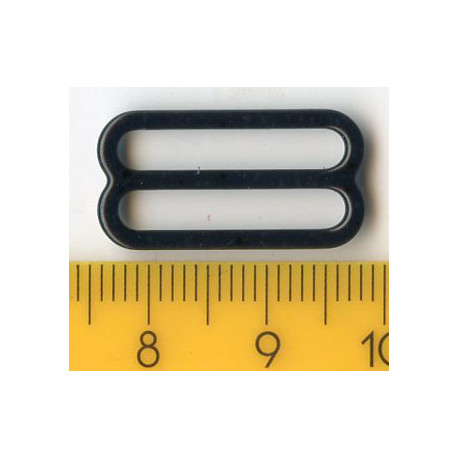 Reguliatoriai metaliniai petnešėlėms, 19 mm, juodi/50 vnt.