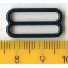 Reguliatoriai metaliniai petnešėlėms, 19 mm, juodi/50 vnt.