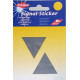 Reflective Signal-Sticker "Small Triangle" silver/2pcs.