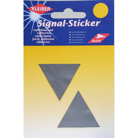 Reflective Signal-Sticker "Small Triangle" silver/2pcs.
