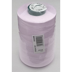 Universal Polyester Sewing Thread VIGA 120 5000 m color 0102 - very light pink