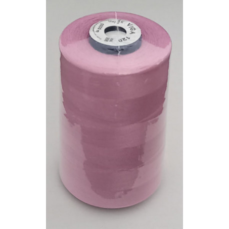 Universal Polyester Sewing Thread VIGA 120 5000 m color 0606 - pink