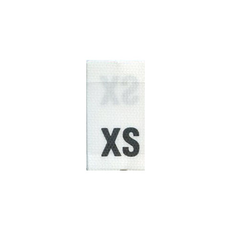 Įsiuvamos tekstilinės XS dydžio etiketės, 200 vnt.