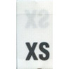 Įsiuvamos tekstilinės XS dydžio etiketės, 200 vnt.