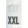 Įsiuvamos tekstilinės XXL dydžio etiketės, 200 vnt.