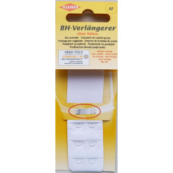 Bra extender without sewing 2x3 30 mm white