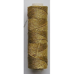 Metalizuotieji siuvinėjimo siūlai "Zlatka", aukso spalva/100m