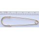Safety Pin 60mm golden plated/1 pc.