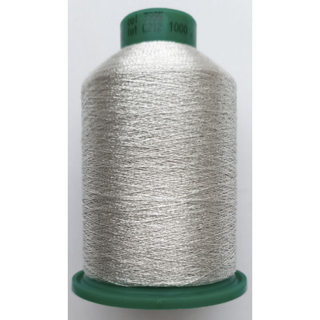 Metallized Threads for machine embroidery  "IRISMET", color 3995 - silver/1000 m