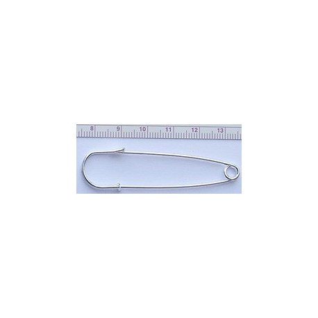 Safety Pin 60mm silver plated/1 pc.
