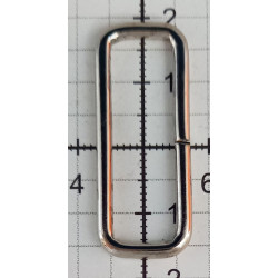 Steel Wire Loops Rectangles 30x9x2.5 mm/nickel/10 pcs.