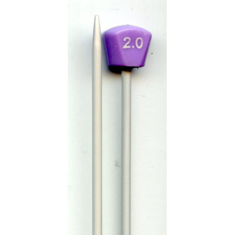 Aluminium Knitting Needles 35cm, 2mm/2pcs.