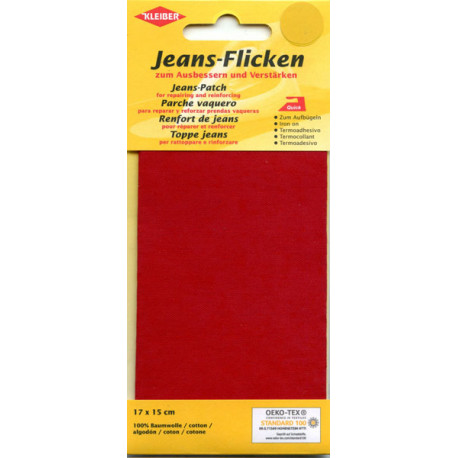 Jeans Patch art.342-06 red, 17 cm x 15 cm