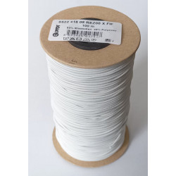 Round elastic cord 1.6 mm white/100m