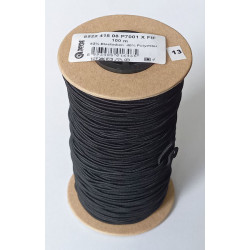 Round elastic cord 1.6 mm black/100m