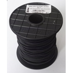 Round elastic cord 3 mm black/50 m