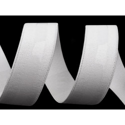 Silicone Gripper Strap Elastic width 20 mm, white/1m